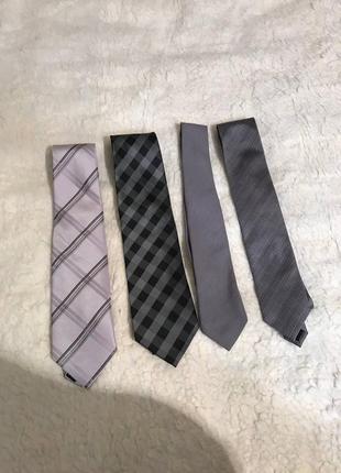 Краватки галстуки сірі відтінки2 фото