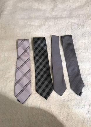 Краватки галстуки сірі відтінки4 фото