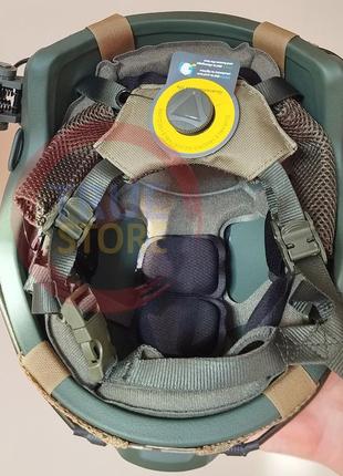 Комплект шлем военный fast nij 3a (nato) + активные наушники earmor m31 (mod4) +...