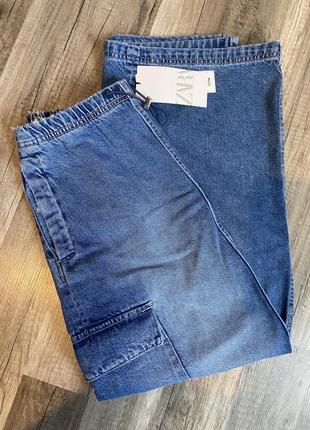 Стильная новая джинсовая длинная юбка юбка zara.2 фото