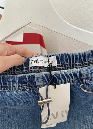 Стильна нова джинсова довга спідниця юбка zara.6 фото