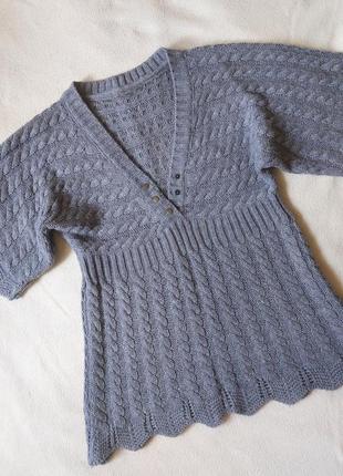 Жіночий теплий в'язаний светр жилетка h&amp;b розмір xs-s турція