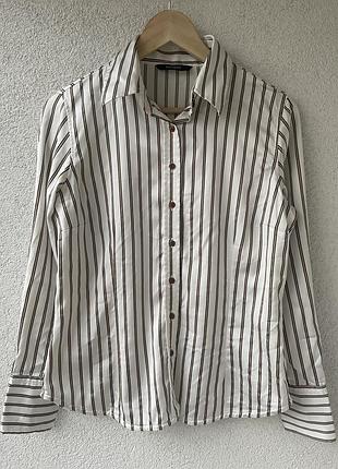 Женская атласная рубашка zara