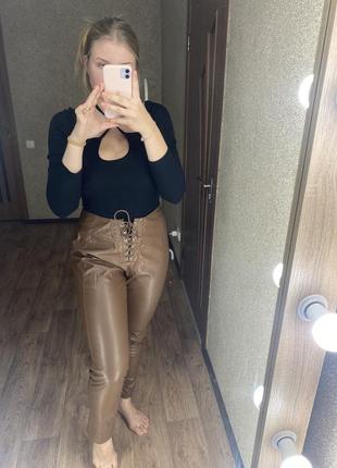 Лосіни шкіряні еко-шкіра штани plt