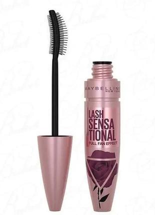 Тушь для ресниц maybelline new york lash sensational full fan effect burgundy brown (бургундский коричневый)