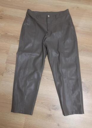 Актуальные кожаные брюки брюки брюки утепленные большой размер2 фото
