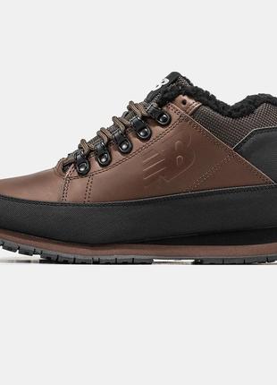 Зимові чоловічі черевики new balance 754 brown black (хутро) 41-44-45-46