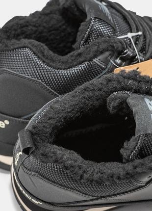 Зимние мужские ботинки new balance 754 black white (мех) 44-469 фото