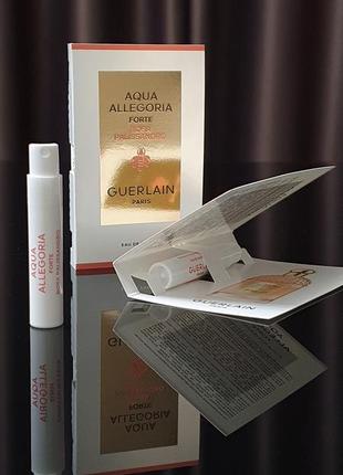 Оригинальный пробник guerlain aqua allegoria forte rosa palissandro eau de parfum _ 1ml1 фото