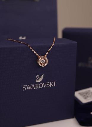 Ланцюжок swarovski, рожеве золото, подарунок