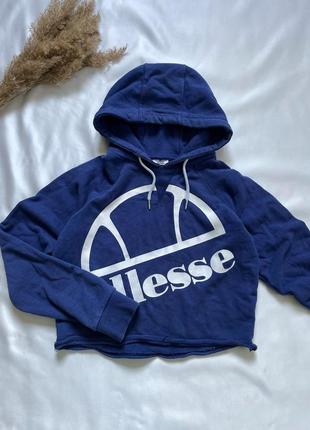 Оригинальное худи ellesse, женское худи ellesse, синее худи толстовка