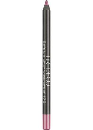 Олівець для губ artdeco soft lip liner waterproof 172 — cool mauve