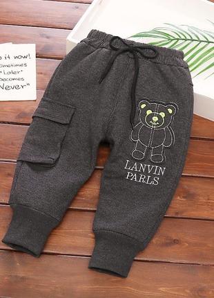 Дуже стильні штанішки для хлопчиків. утеплені плюшем