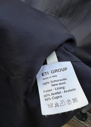 Eti sport итальялия стильное 100% schurwoole / шерсть натуральное пальто полупальто пиджак 40р.8 фото