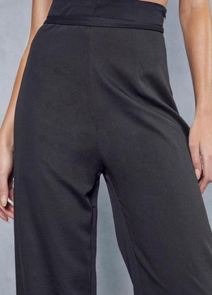 Роскошные широкие брюки с поясом3 фото