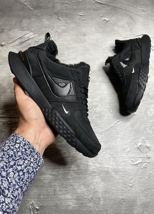 Зимние мужские ботинки nike black (мех) 41-45