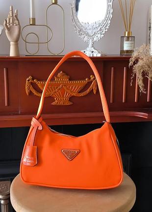 Женская сумка prada re-edition 2005 orange