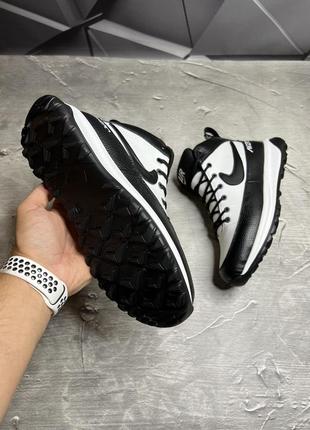 Зимние мужские ботинки nike black white (мех) 41-427 фото