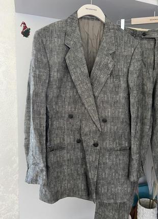 Крутой винтажный льняной костюм asos2 фото