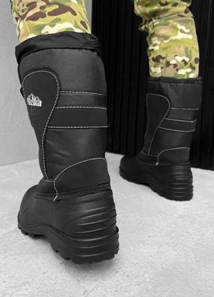 Теплі водонепроникні гумові чоботи на шнурівці "аляска" v3