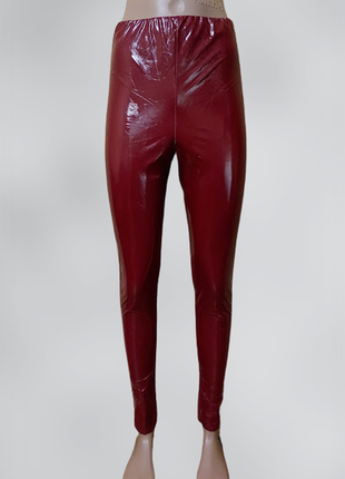 💖💖💖красивые лаковые, виниловые женские красные лосины, леггинсы, штаны rebellious💖💖💖2 фото