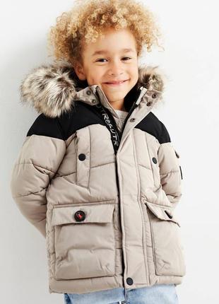 Детская зимняя куртка для мальчика c&amp;a нижняя размер 122, 128, 134, 1401 фото