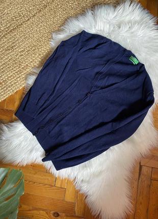 Шерстяной 100% свитер кардиган от united colors of beneton