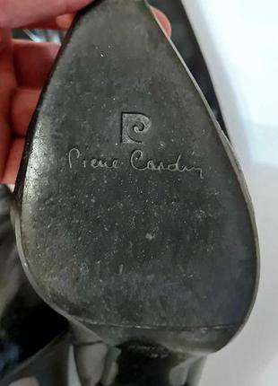 Женские кожаные черные сапоги сапожки piere cardin размер 377 фото