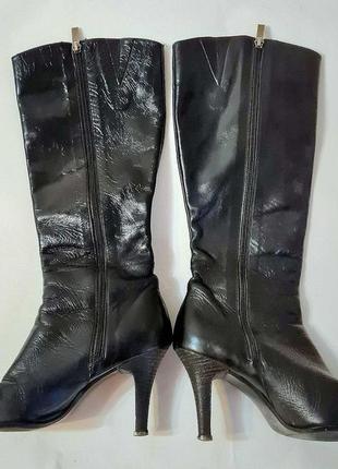 Женские кожаные черные сапоги сапожки piere cardin размер 374 фото