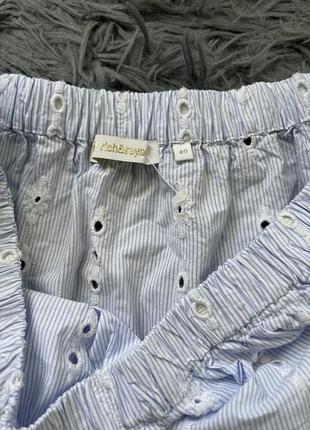 Rich &amp; royal стильная хлопковая блузка в прошву от премиум бренда3 фото