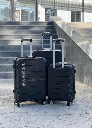 Качественный чемодан из полипропилен,от польского производителя wings,чемодан,дорожная сумка4 фото