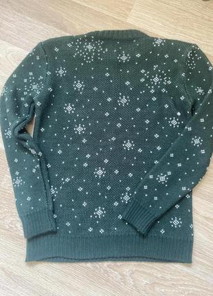 Теплий  новорічний светр м-л унісекс4 фото