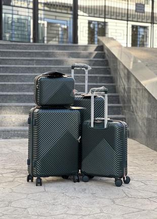Качественный чемодан из абс пластика + поликарбонат, отводящий польского производителя wings,чемодан,бьют кейс,дорожняя сумка3 фото