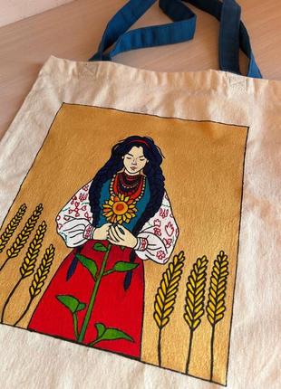 Оригинальный подарок!шоппер"неламная украиночка"!дизайнерский рисунок!