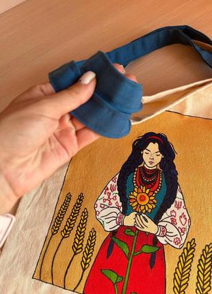 Оригинальный подарок!шоппер"неламная украиночка"!дизайнерский рисунок!