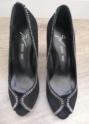 Женские замшевые туфли на каблуке sinxi niet9 фото