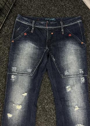 Pepe jeans distressed pants чоловічі штани низька посадка6 фото