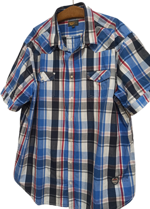 Сорочка з коротким рукавом великий розмір paddock's, рубашка большой размер