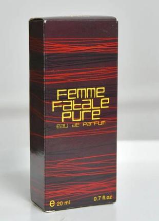 Духи-спрей женские femme fatale pure 20мл1 фото