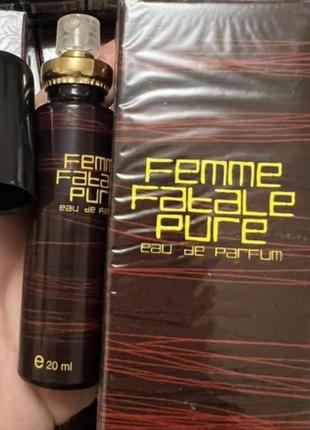 Парфуми-спрей жіночі femme fatale pure 20мл3 фото