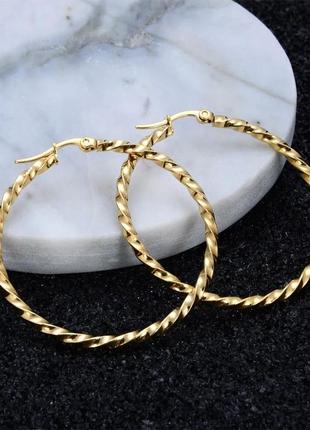 Серьги женские кольца