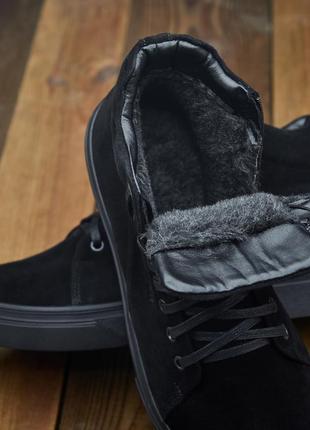 Чоловічі зимові черевики tommy hilfiger, зимние ботинки на меху6 фото