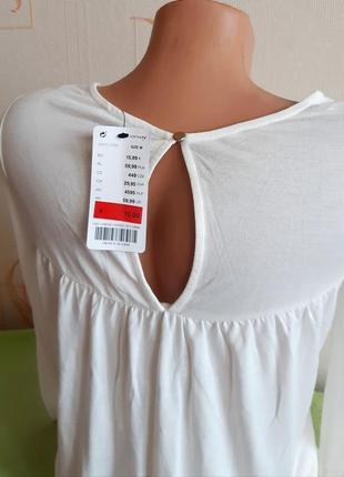 Стильная вискозная блузка молочного цвета orsay с биркой made in turkey4 фото