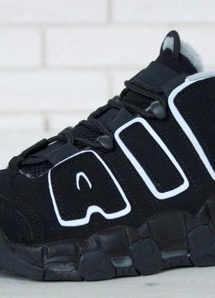 Зимние кроссовки стильные кроссовки nike air more uptempo на меху