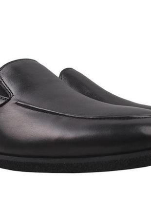 Туфли лоферы мужские emillio landini натуральная кожа, цвет черный, 40