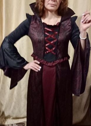 Платье ведьмы,вампира платье в готическом стиле2 фото