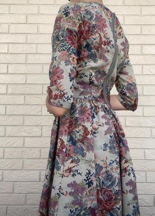 Дизайнерское платье бутик натали. платье с цветочным принтом2 фото