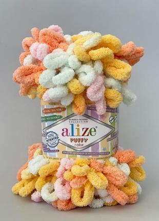 Пряжа alize puffy color 6464