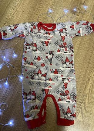 Ромпер і штанішки новорічні 12-18м