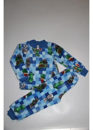 Пижама из махры велсофта для мальчиков на 1 год4 фото